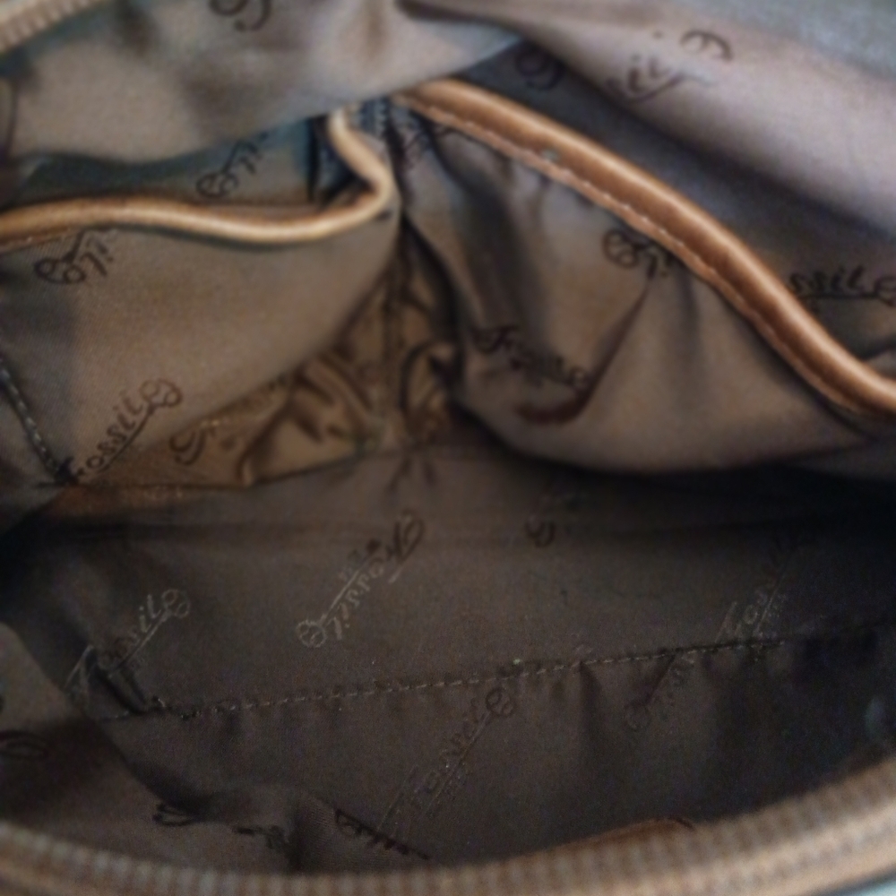 Fossil Medium Leather Shoulder Bag with Reversible Straps — Tan - Picture 14 of 14